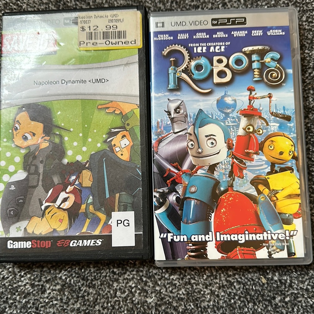 Napoleon dynamite and ice age robots for psp